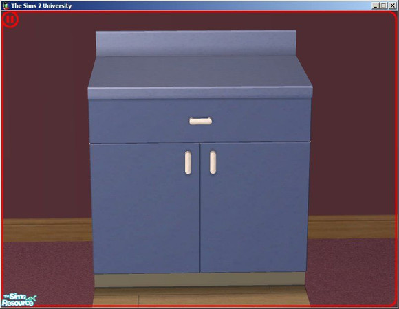 Sims 2 — Cornflower Dream Counter by dddrake — A \"dreamy\" cornflower blue.