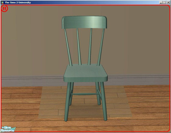 Sims 2 — Lichen Tea Chair by dddrake — A dark green kitchen set