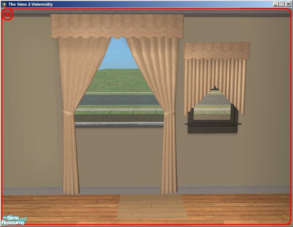 Sims 2 — Mississippi Mudslide Curtains by dddrake — A dark brown kitchen set - reminds me of chocolate icecream!