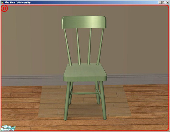Sims 2 — Moss Green Tea Chair by dddrake — A medium Green kitchen set