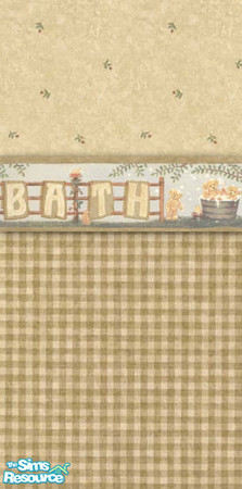 Sims 2 — Bathroom Bath Walls by STP Carly — Fun bath walls for everyone in the family!