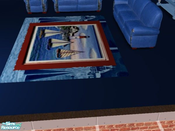 Sims 2 — Sail Boats rug set by ead425 — 14 items:walls and floors alrady on TSR: rug set 