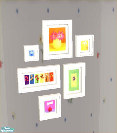 Sims 2 — Springtime Sitting Artprints by STP Carly — Springtime sitting room to bring color back to simlife.