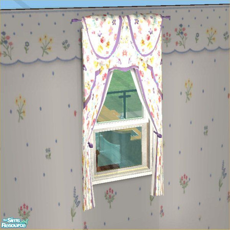 Sims 2 — Springtime Sitting Curtains by STP Carly — Springtime sitting room to bring color back to simlife.