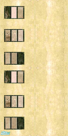 Sims 2 — Elgin Cream Maroon Bathroom Walls & Floors Set - Wall 07 by Sheera — Part of my Elgin Cream Maroon Bathroom
