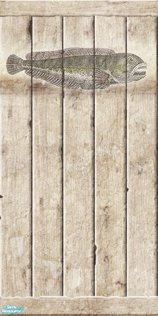 Sims 2 — OTBTS - 04 by perelinka — OLD TAVERN BY THE SEA - wall with big fish (indoor).