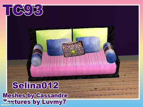 Sims 2 — TC93 Hippie Tie Dyed Bedroom - Sofa by selina012 — Part of my Hippie Tie Dyed bedroom set for the texture
