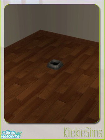 Sims 2 — Recolors - Good Value Petbowl - Black  by kliekie — 