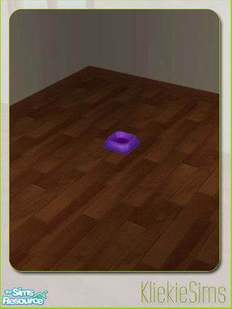 Sims 2 — Recolors - Good Value Petbowl - Purple  by kliekie — 