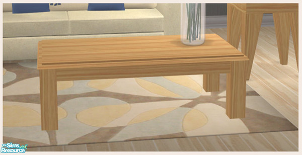 Sims 2 — Elegans Blue recolor - Coffee table by Elize-37sims — Recolor of the Elegans Living room.