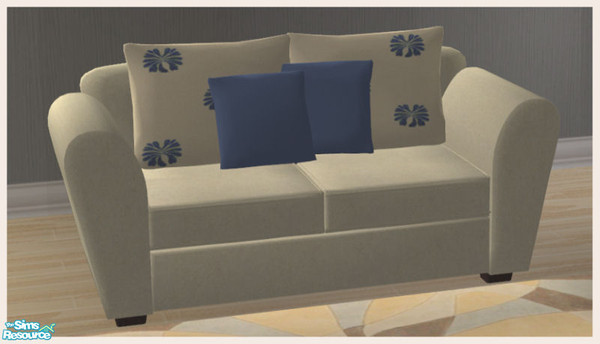 Sims 2 — Elegans Blue recolor -Loveseat by Elize-37sims — Recolor of the Elegans Living room Loveseat. The cushions