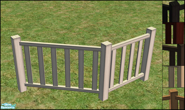 Sims 2 — Rhory Fence Recolors by sim_man123 — 6 new fences to match my Rhory Patio Set wood recolors. Nothing from that