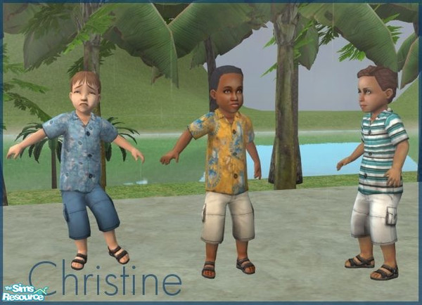 Sims 2 — Toddler Short Sets by cm_11778 — Cute toddler short sets for summer, require Family Fun Pack. As always, I hope