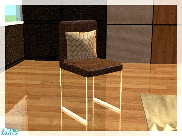 Sims 2 — Vivalto Dining and recolors - dining chair in brown leather by kibanahnah — a recolor in brown leather