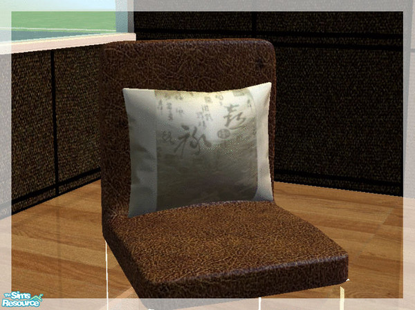Sims 2 — Vivalto Dining and recolors - Chair cushion white recolor by kibanahnah — a white recolor of the cushion with