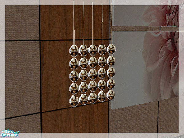 Sims 2 — Vivalto Dining and recolors - hanging deco by kibanahnah — this is the mesh.It has the same metallic and shiny