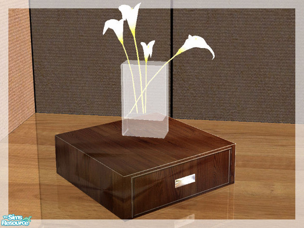 Sims 2 — Vivalto Dining and recolors - Low table by kibanahnah — this is the mesh. You can mix and match the color of the