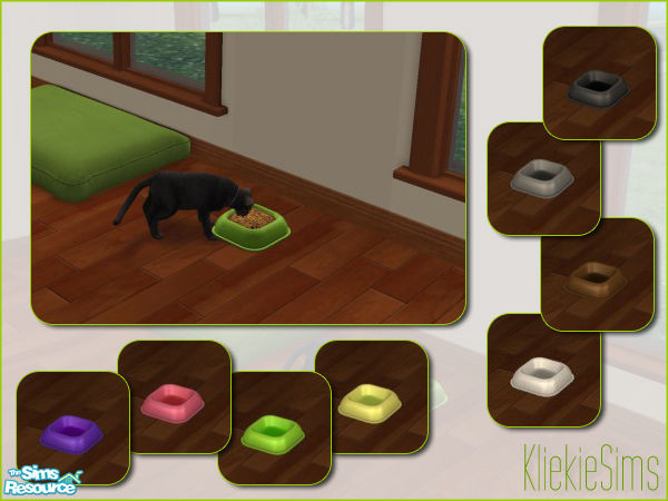 Sims 2 — Recolors - Good Value Petbowl by kliekie — Recolors of the cheapest foodbowl (strange nobody else did this
