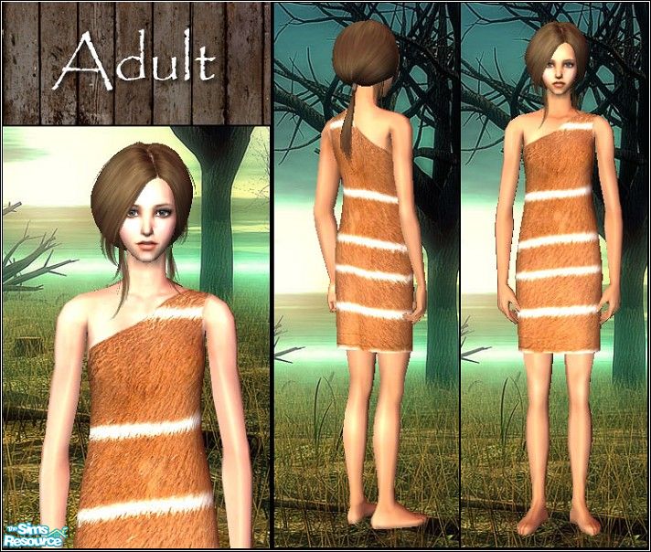 The Sims Resource - Ancient Clothing Set for Female - AF5