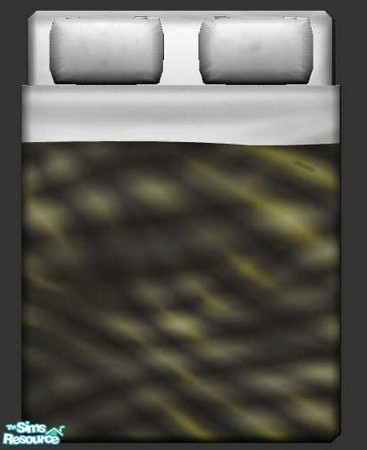 Sims 2 — Green Ripple Bedding by briachant — Green Ripple Bedding