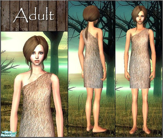 Sims 2 — Ancient Clothing Set for Female - AF2 by Daislia — A set of 10 clothing for your Stone Age sims, 3 for EF, 5 For