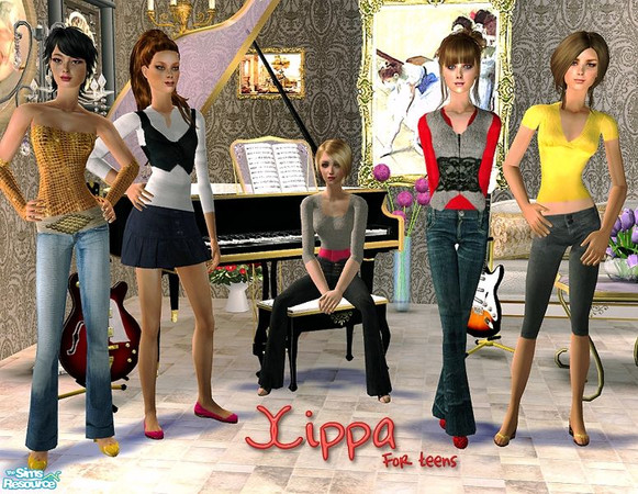 Sims 2 — Teen\'s Style by cippa1982 — 5 outifts for female teens.