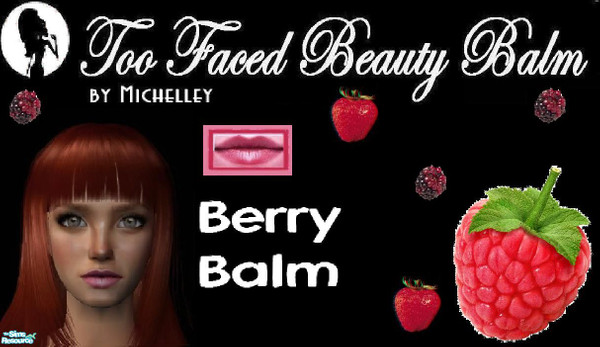 Sims 2 — Too Faced Beauty Balm - 4935af2b Berry Balm by MichelleySim95 — Berry Beauty Balm has a sheer veil of delicate
