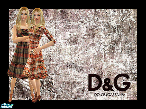 Sims 2 — D&G Fall Winter 2008-09 by lemonloveshane — The beautiful D&G fall collection. It looks like D&G is