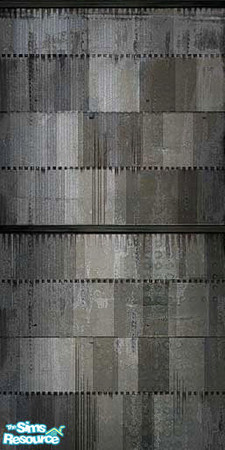 Sims 2 — Metal patch wall by Dr. Macabre — Sheets of Metal welded together for your protection. Thanks Doom3.