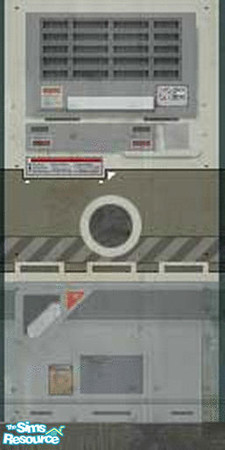 Sims 2 — Metal wall 5 by Dr. Macabre — Here's the last piece, enjoy!