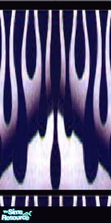 Sims 2 — Metallic Fire 2 by KingDalt777 — A high-tech metallic designer wall.