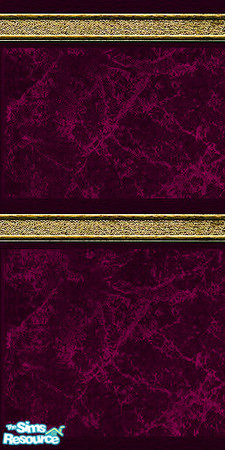 Sims 2 — Classy Dark Pink Marble by KingDalt777 — Beautiful dark pink marble embellished with gold.