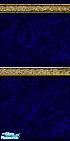 Sims 2 — Classy Blue Marble by KingDalt777 — Beautiful blue marble embellished with gold.