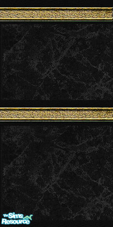Sims 2 — Classy Black Marble by KingDalt777 — Beautiful black marble embellished with gold.