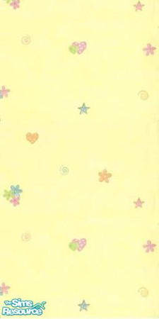 Sims 2 — Child Garden 5 by TSR Archive — The basic of this wallpaper have yellow & blue color, for little kids