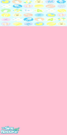 Sims 2 — Nursery Shapes-Pink 1 by bduncan579 — This is a pink wallpaper with my nursery shapes border at the top