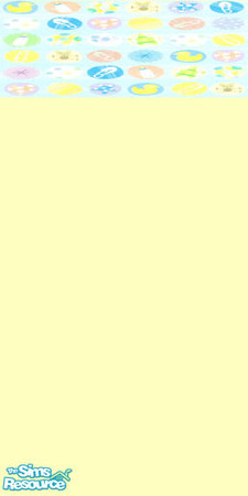 Sims 2 — Nursery Shapes-Yellow 1 by bduncan579 — This is a yellow wallpaper with my nursery shapes border at the top
