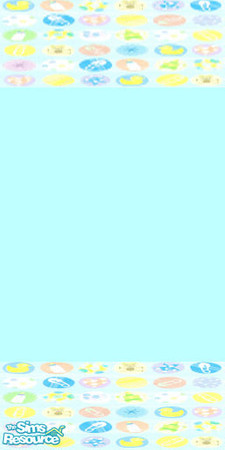 Sims 2 — Nursery Shapes-Blue 2 by bduncan579 — This is a blue wallpaper with my nursery shapes border at the top and