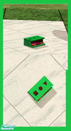 Sims 2 — Green Shape Sorter by HeartSpirit — Toddler shape sorter toy in green