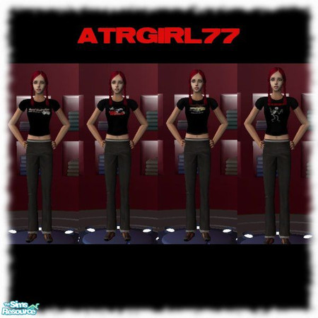Sims 2 — Social Distortion Tees by atrgirl77 — For all the Sims who are Social Distortion fans, tees to flaunt their