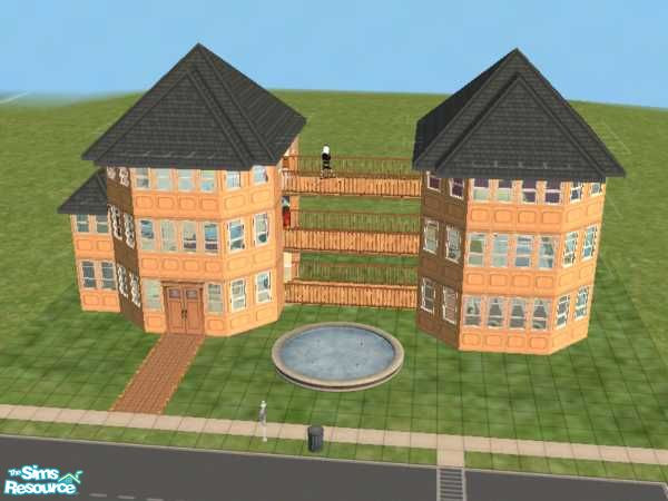 Sims 2 — Two Towerz by Mystique_Nazz — I made this one thinking for a rental one in campus but you can use as you wish.