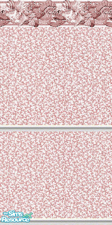 Sims 2 — K8SSeaShellPinkWLL06 by Kate139 — A set of 15 Walls and 4 Floors. Painted and Papered Walls with Sea Coral