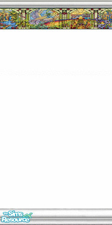 Sims 2 — Stained Glass by Lorah — Christian coverings priced $1.00. Affordable from the poorest to the richest Sim. 