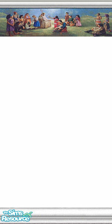 Sims 2 — Our Father Border by Lorah — Christian coverings priced $1.00. Affordable from the poorest to the richest Sim. 