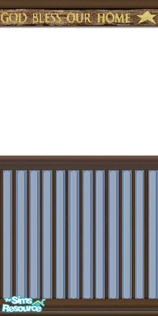 Sims 2 — God Bless Our Home (elegant country) by Lorah — Christian coverings priced $1.00. Affordable from the poorest to