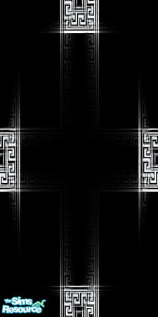 Sims 2 — Greek Black Designer by KingDalt777 — A touch of greek in a designer wall.