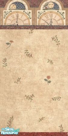 Sims 2 — Clock 4 by TSR Archive — Wallpaper for kitchen