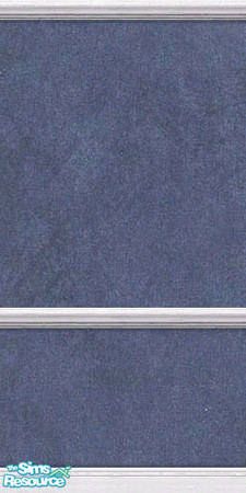 Sims 2 — Denim blue with chair rail by TSR Archive — Denim blue textured paper with chair railing 