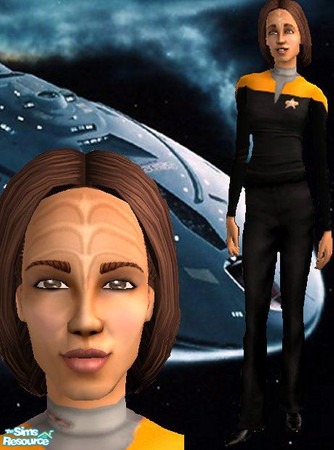 Sims 2 — Roxann Dawson (B'lanna Torres) by MankyUK — This fiesty half klingon is Lt B'lanna Torres, Chief Engineer of the