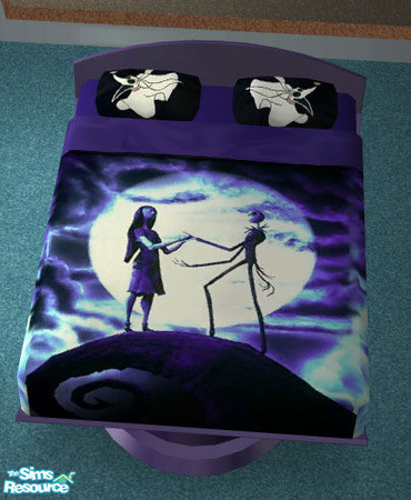 Sims 2 — Nightmare Before Christmas Bed by maili — Here is a nightmare any sim would love to have. The Nightmare Before